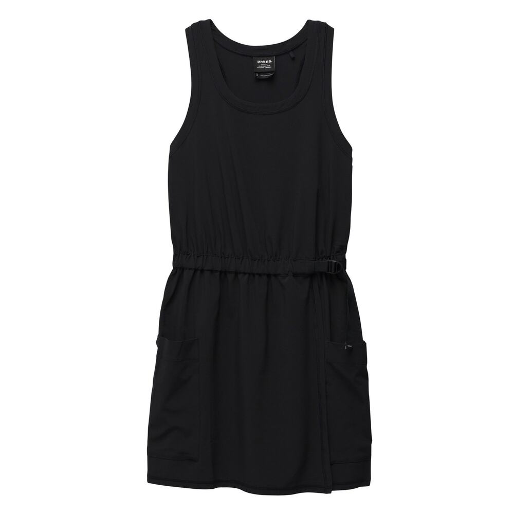 prAna Railay Pocket Dress Black Size Large Vacation Travel Dress Lightweight - Picture 2 of 6